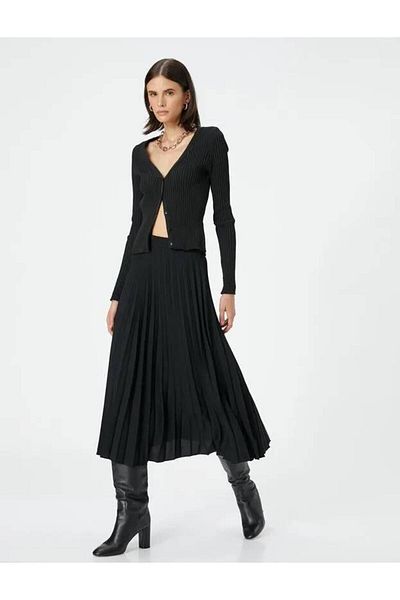 Koton 4wak70009uw Women's Skirt Black