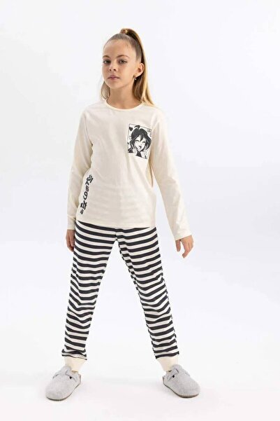 DeFacto B3212A8/ER134 Defacto Kız Çocuk Sweat takım ECRU