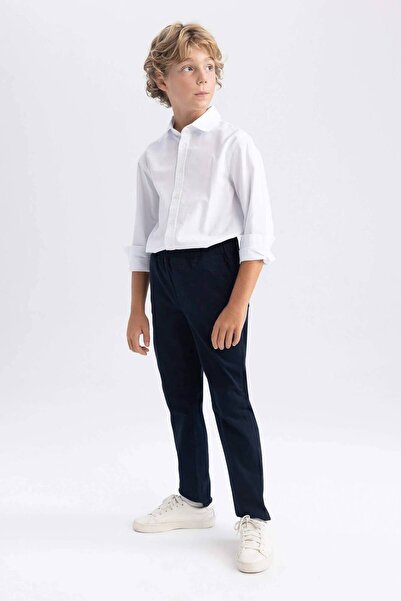 DeFacto T8853A6/WT34 Cămașă pentru băiat Defacto ALBĂ