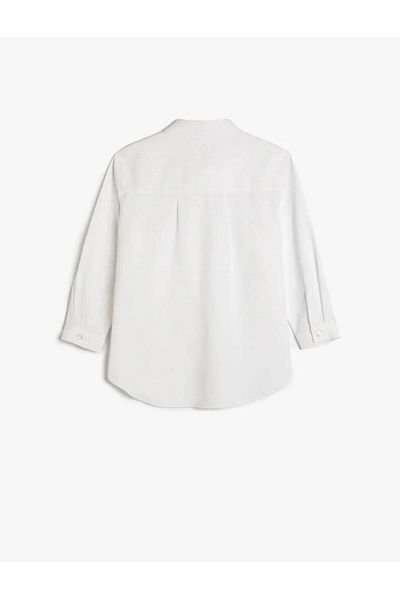 Koton 4wkg60014aw Girl's Shirt Off White