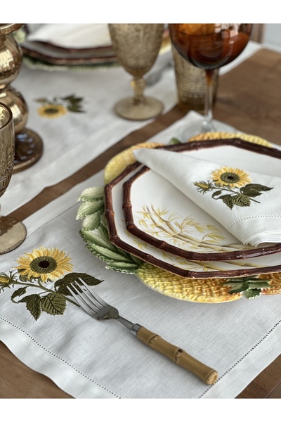 Tunesi Home Sunflower Amerikan Servis 4 adet