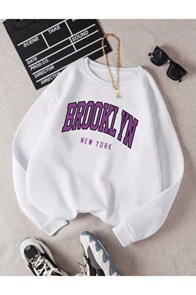 Elvino hanorac oversize cu imprimeu brooklyn