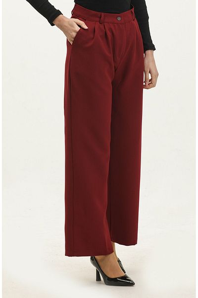 Marka Women's High Waist Pleated Palazzo Pants