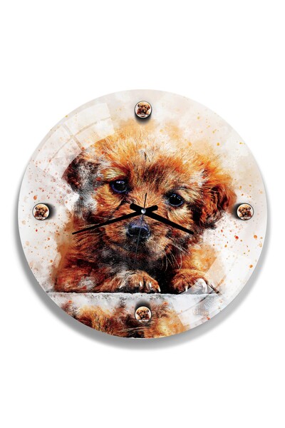 EMYA HOME Ceas din sticlă pentru câine drăguț - 40 cm