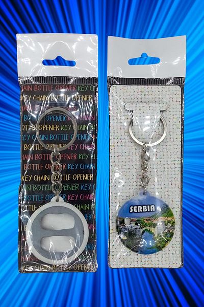 Dünyadan Hediyeler Serbia Themed Keychain Cover Opener