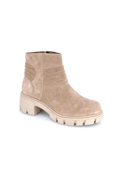 Muya Orthopedix Keiih 6 Point Γνήσιο Δερμάτινο Γυναικείο Μποτάκι με φερμουάρ με τακούνι Spur Pad 324014