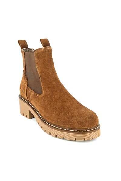 Muya Orthopedix Delarge 6 Point Genuine Leather Women's Boots with Elastic Heel Spur Pads324274