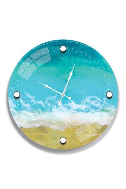 EMYA HOME Ceas din sticlă Sea Coast - 40 cm
