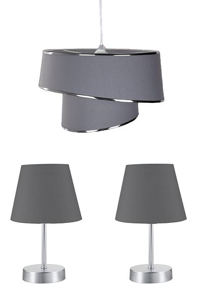 BBY HOME & DESIGN CHANDELIER, LAMPSHADE NIGHTSTAND BEDROOM SET JAVIER MODEL