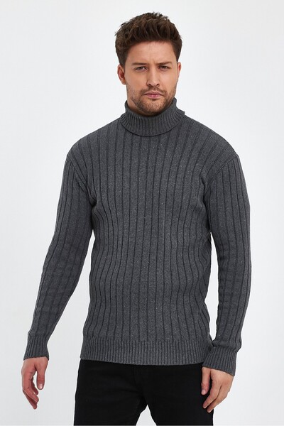 Minharir Slim Fit Full Fisherman Corduroy пуловер