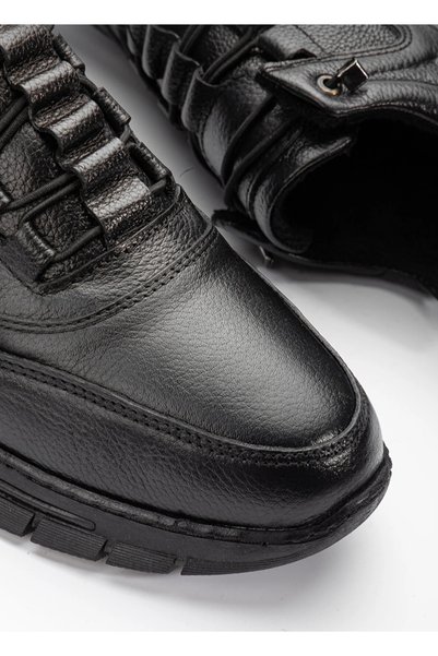 Warestex Wrtx-Bot05 Inside and Outside Genuine Leather Half Ankle Orthopedic Sole Men's Shoes