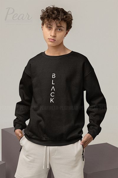 Pear Wear ЧЕРЕН Мъжки суитшърт с принтове