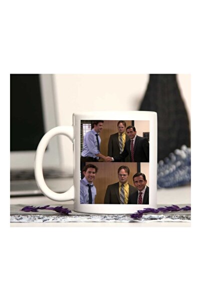 qoeuyl boutique كوب مطبوع من The Office Michael Jim Dwight