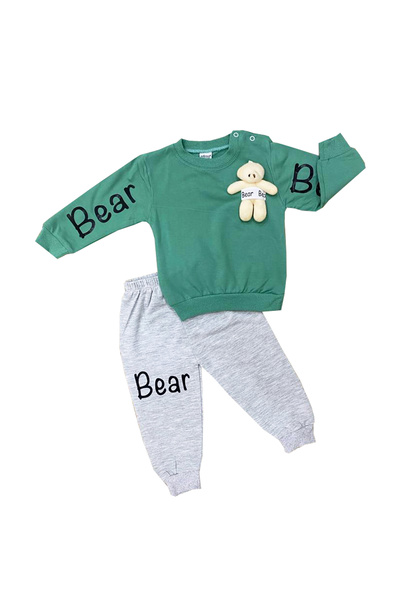 TUOBEBE Unisex Baby Cotton Set of 2-GREEN
