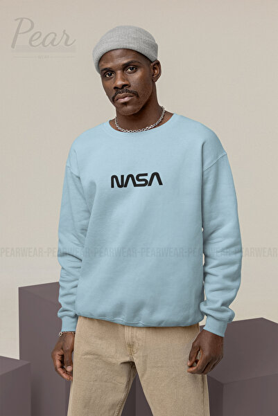 Pear Wear NASA Друкований чоловічий 3-нитковий оверсайз-светр з капюшоном