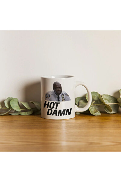 qoeuyl boutique Hot Damn Brooklyn 99 Captain Raymond Hold Printed Mug