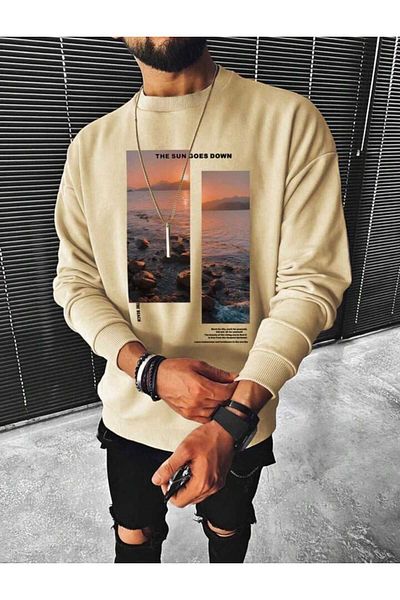Elvino Τυπωμένο υπερμεγέθη Unisex Sweat