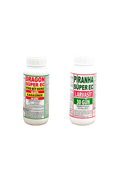 hazar çevre Dragon Piranha 500 ml Pire Bit Kene Karasinek Sivrisinek Haşere Ilacı Set