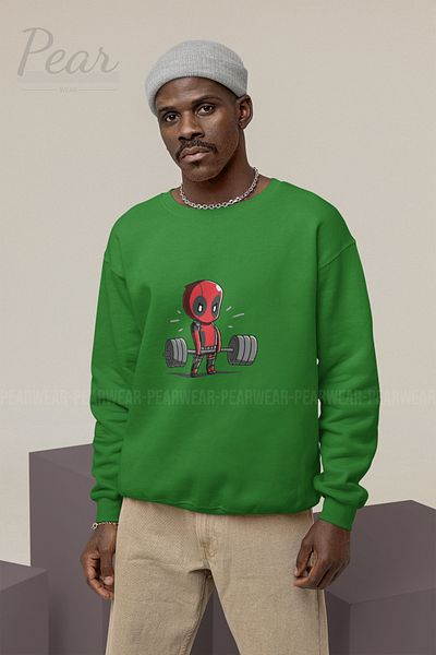 Pear Wear Ανδρικό φούτερ με στάμπα Deadpool με 3 νήματα