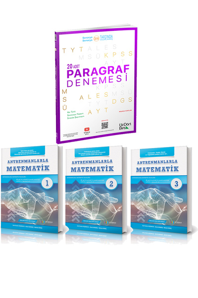 Üç Dört Beş Yayıncılık Üç Dört Beş 2024 AYT TYT KPSS ALES DGS MSÜ Paragraf 20...