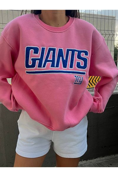 R&G RIMANERE GIOVANI Hanorac de damă cu broderie GIANTS imprimat