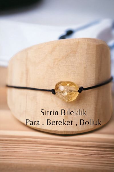 NBS Beautiful Naturel Stones Citrine Real Natural Stone Bracelet