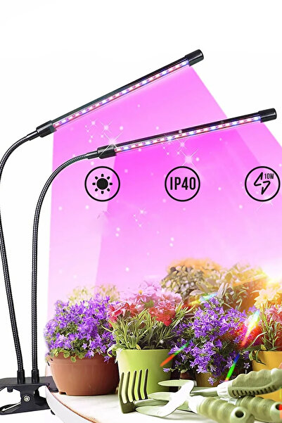 TechnoStation Bitki ve Çiçek Büyütme Işığı Tam Spektrumlu Büyüme Lambası 2 Ko...