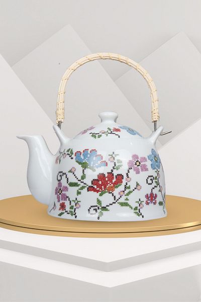 Miss Betty Piraye Straw Handle Teapot