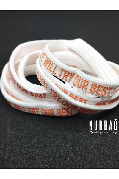 NURBAĞ DOKUMA SPORTS SHOES ( WE WILL TRY OUR BEST ) PRINTED LACE-UP KL78000 1 PAIR 90 CM