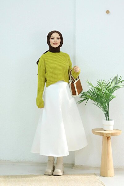 lurex moda Fustă LATĂ DIN TESTURĂ SCUBA