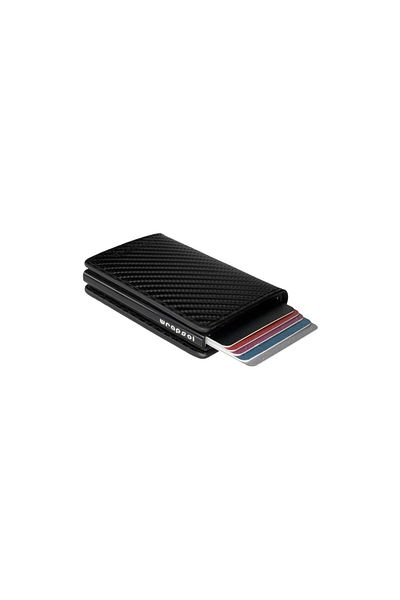 Wrapsol Mechanical Wallet Smart Card Holder Book Karbon