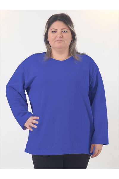 rood Μακρυμάνικο Unisex Φούτερ μεγάλου μεγέθους