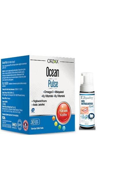 Ocean Orzax Ocean Pulse 30 Capsules - Teeth Whitening Gift Foam
