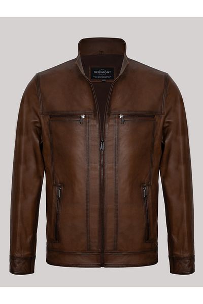 Derimont's Men's Leather Coat-EM02037