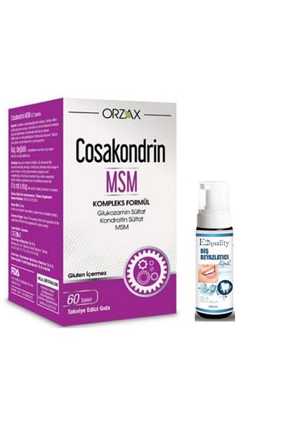 Ocean Orzax Cosakondrin MSM - 60 Tablets Teeth Whitening Foam Gift