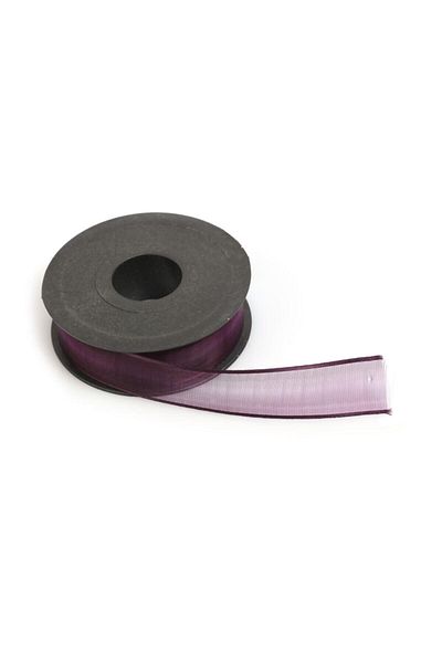 YENİ HEDİYELİK DÜNYAM Plum Chiffon Ribbon 2.5cm 20m