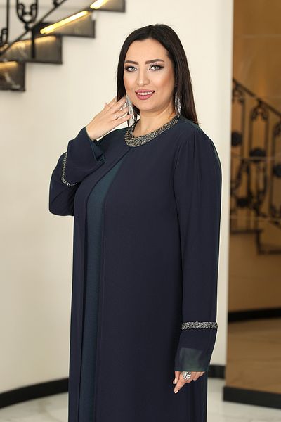Central Of Moda Plus Size Hijab Evening Dress & SULTAN
