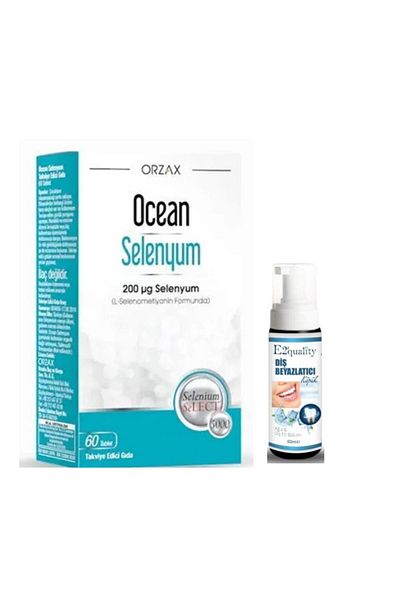 Ocean Orzax Ocean Selenium - 60 Tablets Supplement Whitening Food and Gift Foam