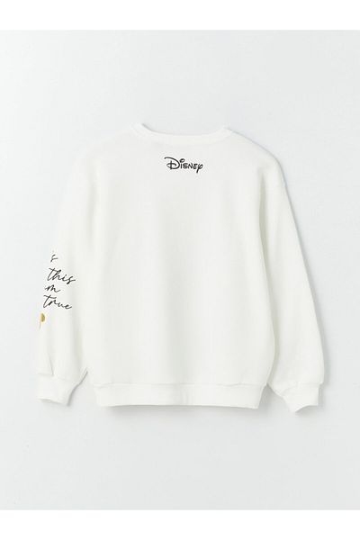 LC Waikiki Dámská mikina s dlouhým rukávem s potiskem Mickey Mouse Crew Neck