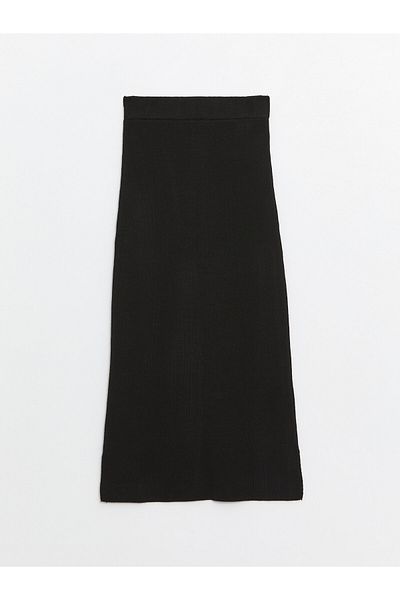 LC Waikiki Women's Extra Tight Fit Plain Knit Skirt