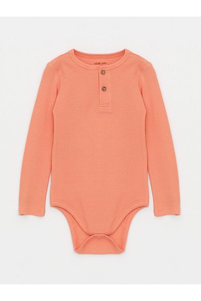 LC Waikiki Crew Neck Long Sleeve Baby Boy Snap Body 2 Pack