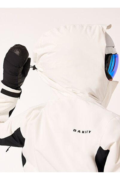 Oakley Beyaz - Siyah Kadın Kapüşonlu Kayak Montu FOA500470 WMNS HEAVENLY RC JACKET