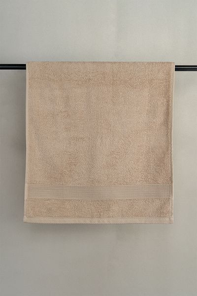 Arelina Textile Bamboo Crystal Border Beige 50x90 Bath Towel