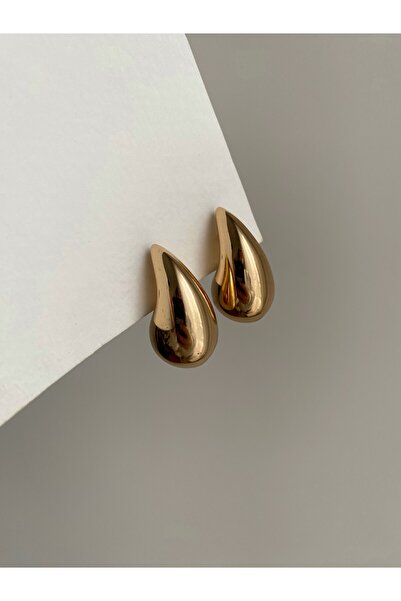 Owentis حلق بوجيتا ذهبي كبير الحجم - خفيف الوزن ولا يترك الوزن على الأذن -