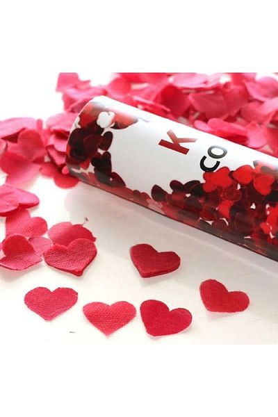 Kazanabil HEART SHAPED PARTY CONFETTI RED 28CM