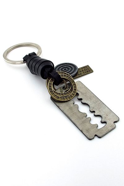 Solfera Peaky Blinders Razor Leather Metal Keychain - KC080