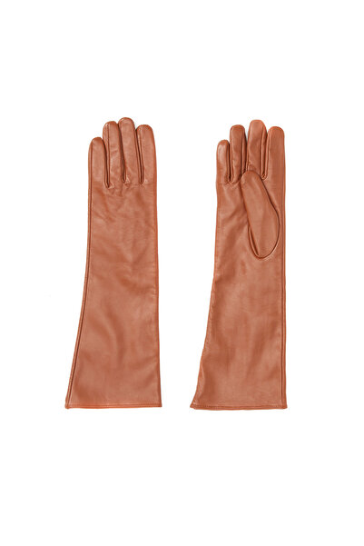 Network Brown Women's Leather Gloves
