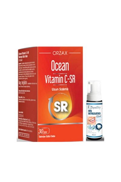 Ocean Vitamin C-SR 30 Tablets - Teeth Whitening Gift Foam