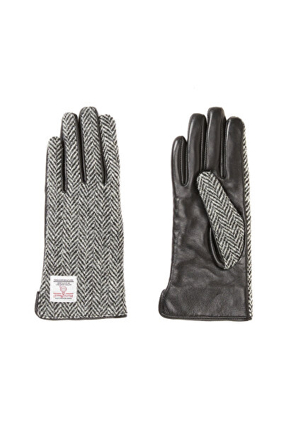 Network Black Women's Leather Gloves