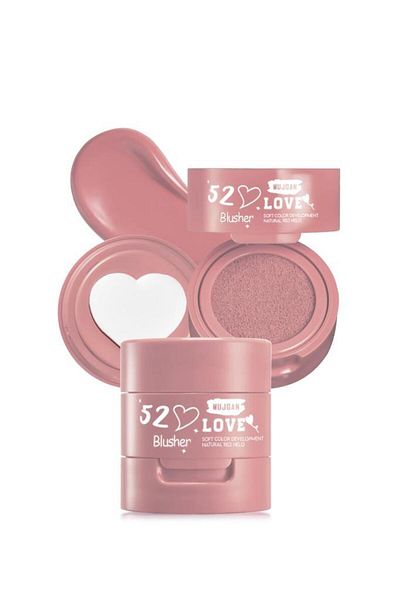 MUJGAN Heart Detailed Sponge Liquid Blush No:3